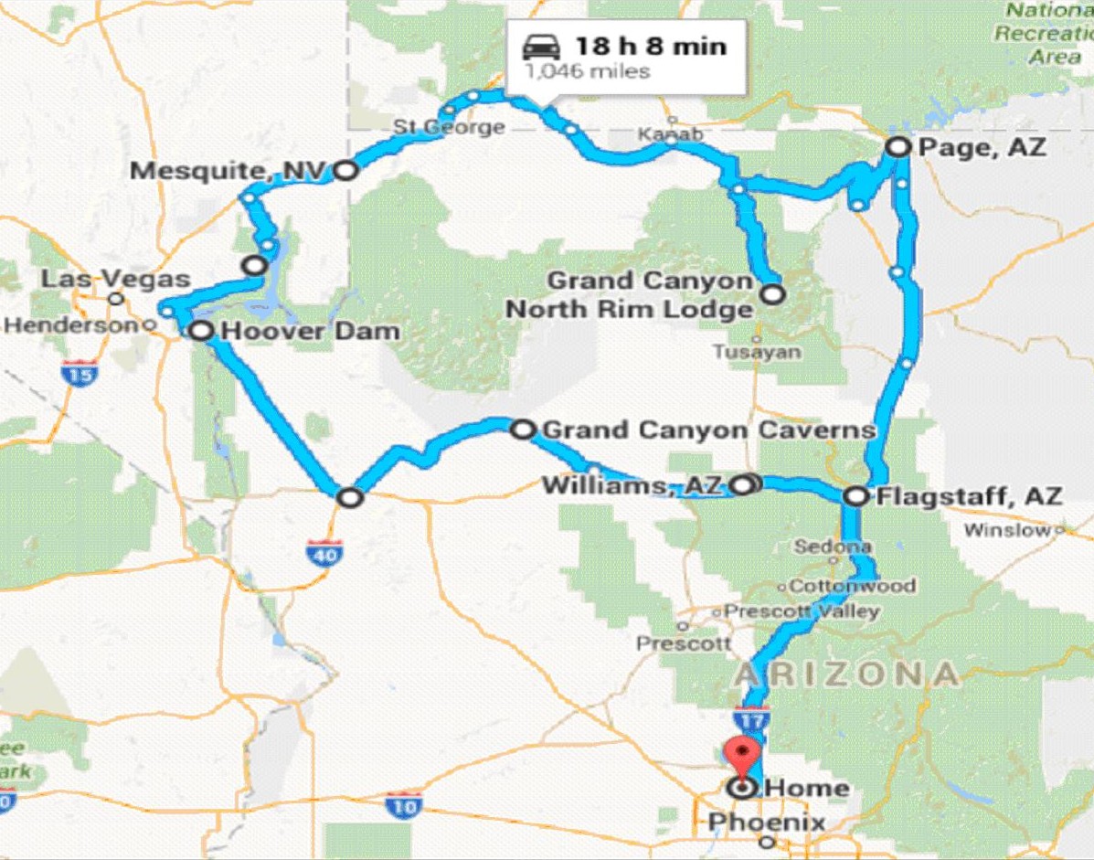 2016 Road Trip around the Grand Canyon